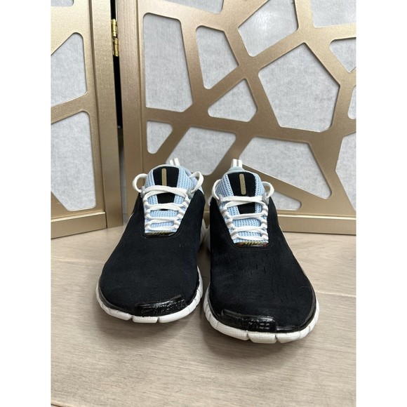 Nike Women Free 5.0 sz 8 Running Shoes Blue black 308975 Lace Up sneakers - Picture 4 of 10